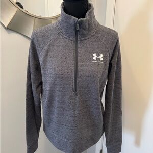 Under Armour Women's Heather Gray Quarter-Zip Sweatshirt